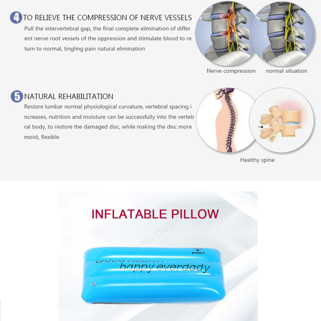 Lumbar Stretching Device Bed Therapy Massage Tool Back Lumbar Traction Device