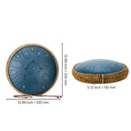 33cm Steel Tongue Drum, 15-Note C Major with Mallets for Relaxation