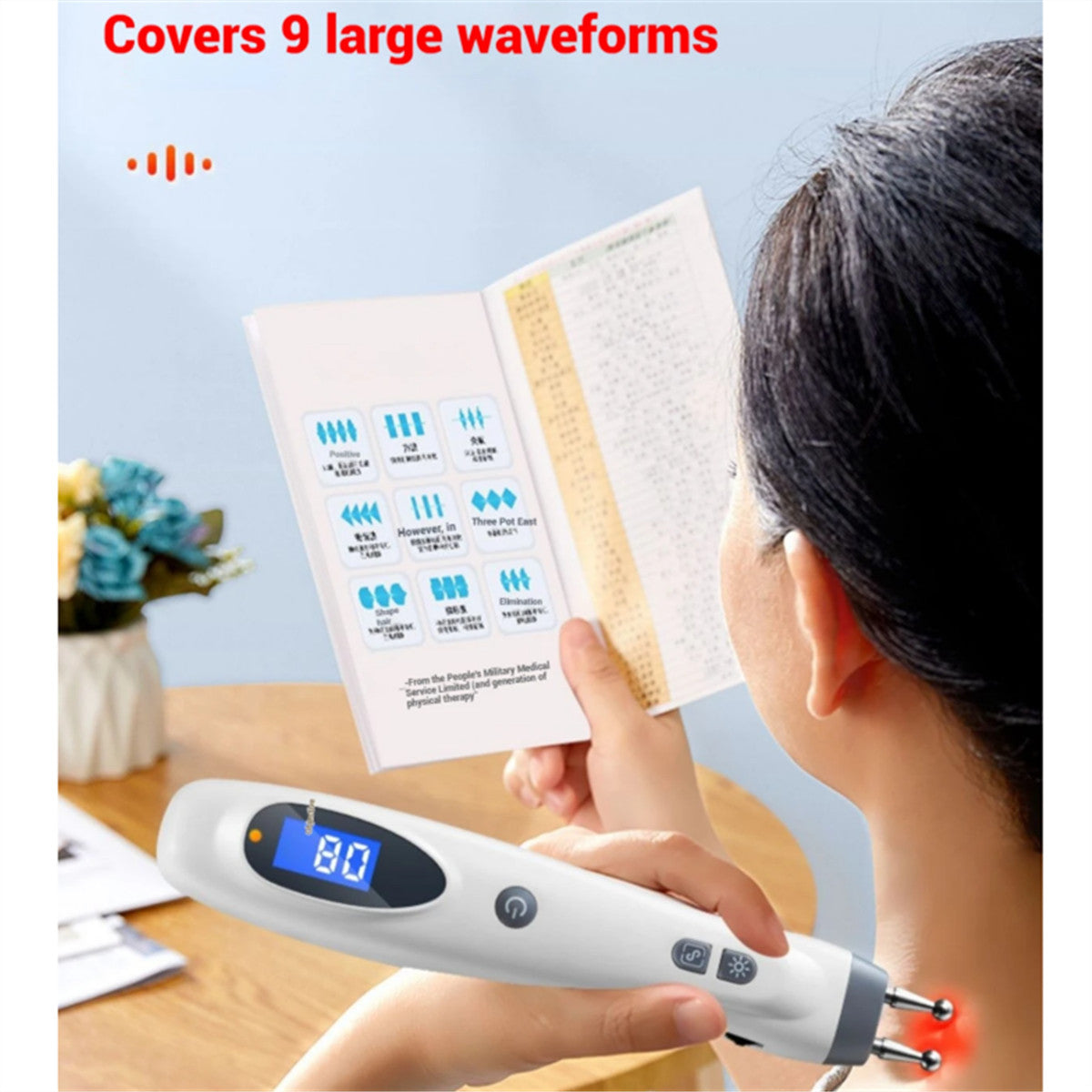 Electronic Acupuncture Pen Meridian Acupressure Point Massage Pulse Therapy