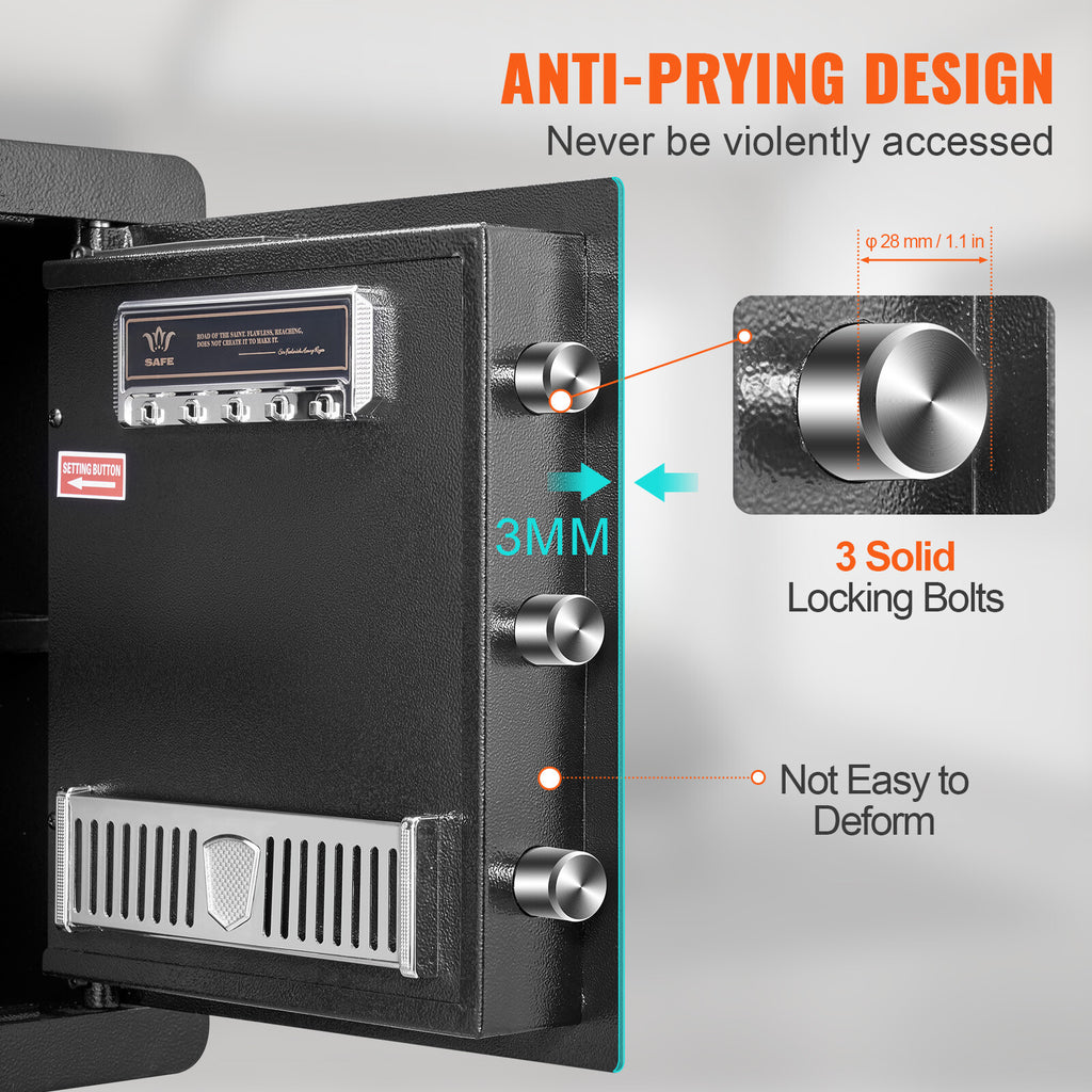 50L Security Safe Box with Digital Lock for Home & Office