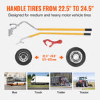 Heavy Duty Tire Mount and Demount Tool Kit for 22.5-24.5" Tires (3-Piece Set)