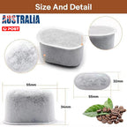 24PCS Charcoal Water Filters For Breville BES980 BES878 BWF100 Express Coffee