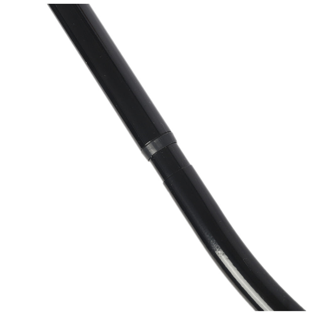 SUS304 Curved Shower Curtain Rod Black Stainless Steel 90-130cm Extendable AU