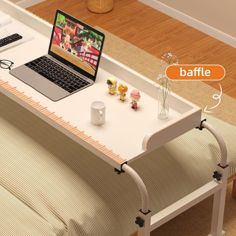1.4m Movable Overbed Laptop Desk Stretchable Hospital Patient Cross Bed Table