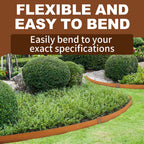 6Pcs 6M Landscape Lawn Edging Garden Edging Borders Yard Patina Garden Border AU