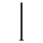 Glass Clamp 37.4" H Railing Bracket for 0.39"-0.47" Glass, Black