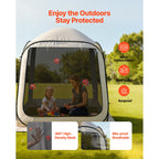 Pop-Up Screen Tent for 4-6 People, Dimensions 1825 x 1825 x 2200mm