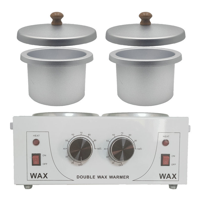 220V Double Wax Pot Warmer Waxing Machine For Full Body Adjustable Temperature