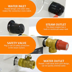9KW Steam Generator Machine Auto Drain Sauna Bath Shower Heating for Space 9m³