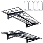 Heavy Duty 48x12in Garage Storage Shelving with Wall Mounted Design