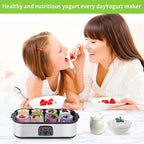 Probiotic Yogurt Maker with Adjustable Temp/ Time Control Get Better Gut Health
