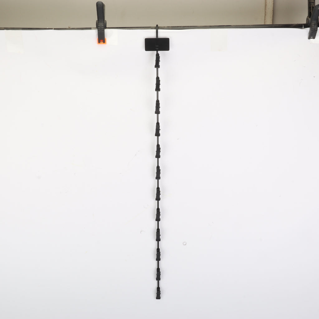 10x Metal Snack Hanging Strips Store Supermarket Shelf Merchandising Clip Strip