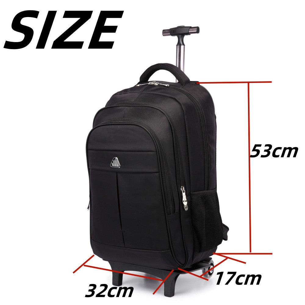 Travel Laptop Backpack with Wheels Waterproof Business Luggage Trolley Backpack