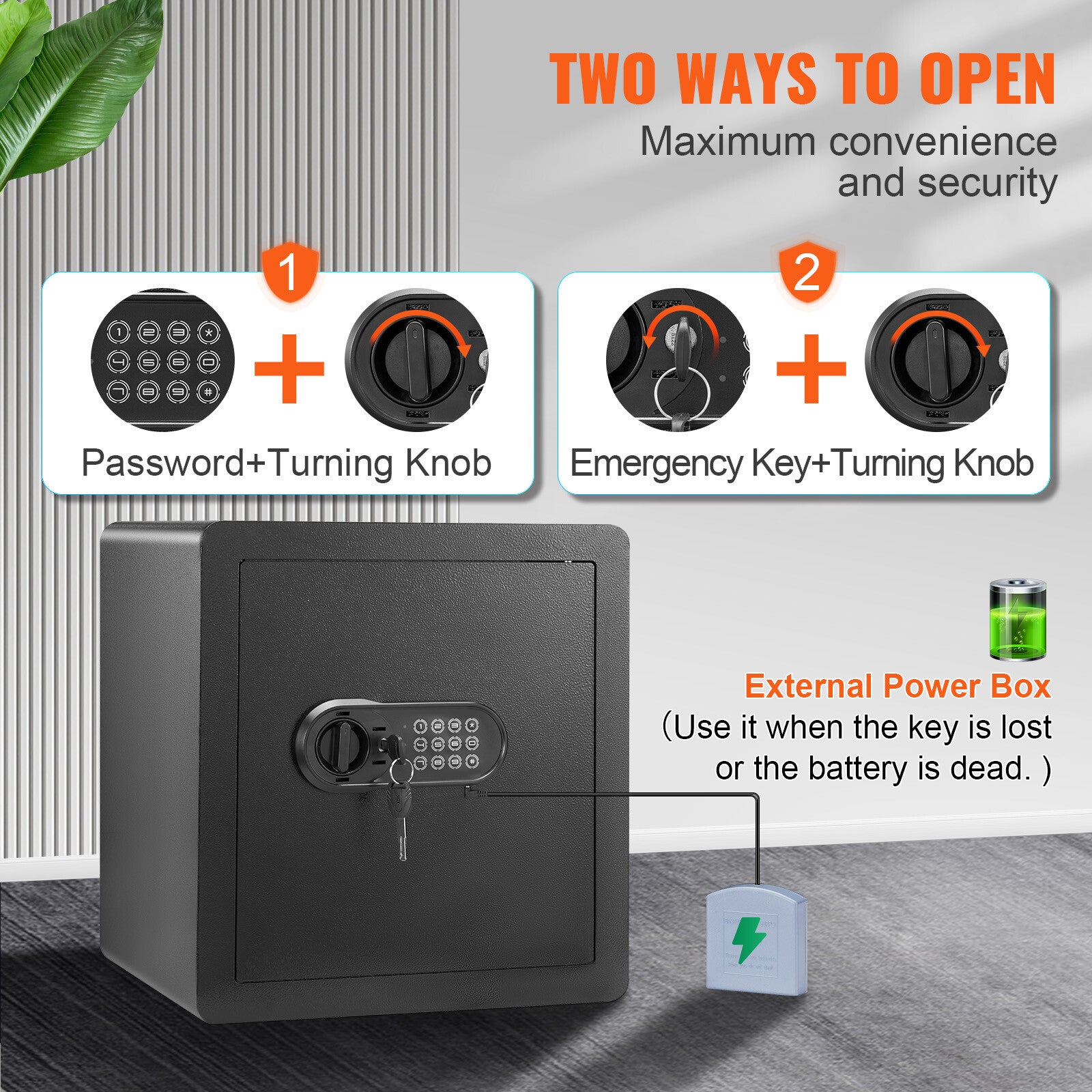50L Security Safe Box with Digital Lock for Home & Office