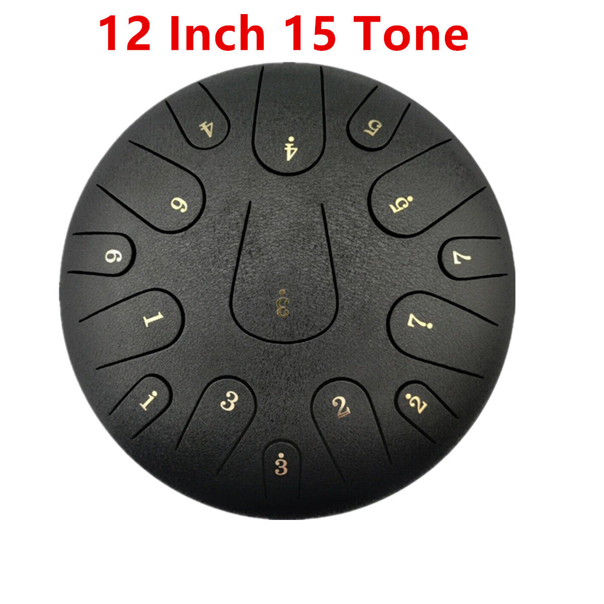 12" Handpan 15 Notes Steel Tongue Drum Percussion Instrument C Major Music