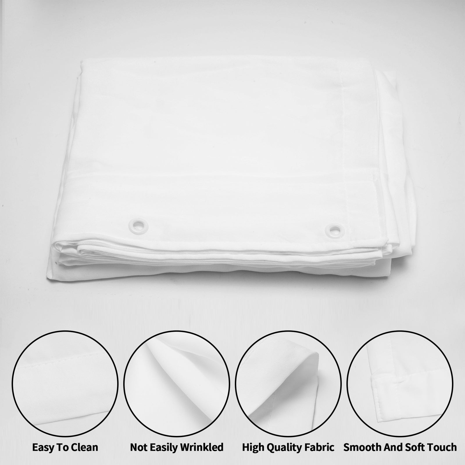 Privacy Partition Curtains U-Shape Room Divider for Beauty Salons Hospitals SPA