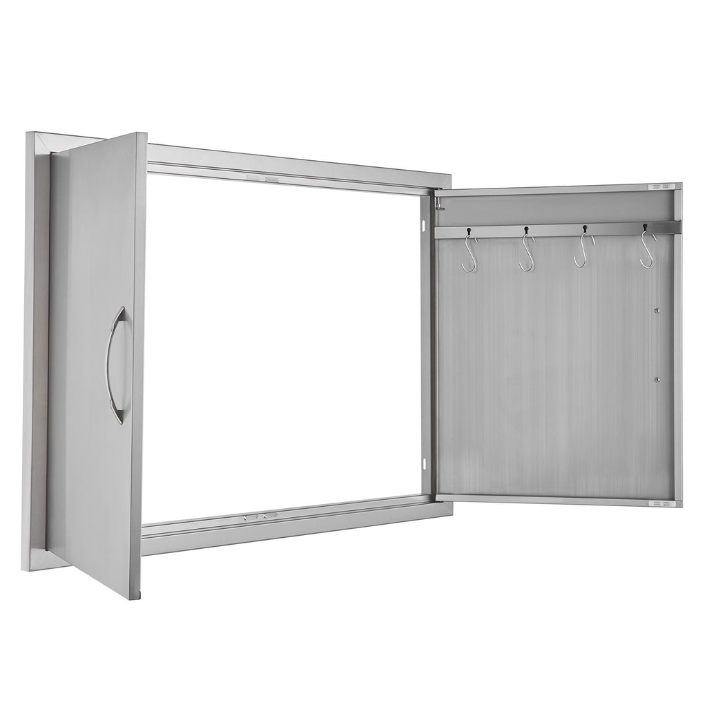 990x660 mm Outdoor BBQ Island Access Door Stainless Steel Kitchen Panel