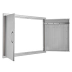 990x660 mm Outdoor BBQ Island Access Door Stainless Steel Kitchen Panel