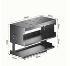 Pull-Down Kitchen Storage Cabinet 2 Tiers Kitchen Storage Shelves Wall-Mounted