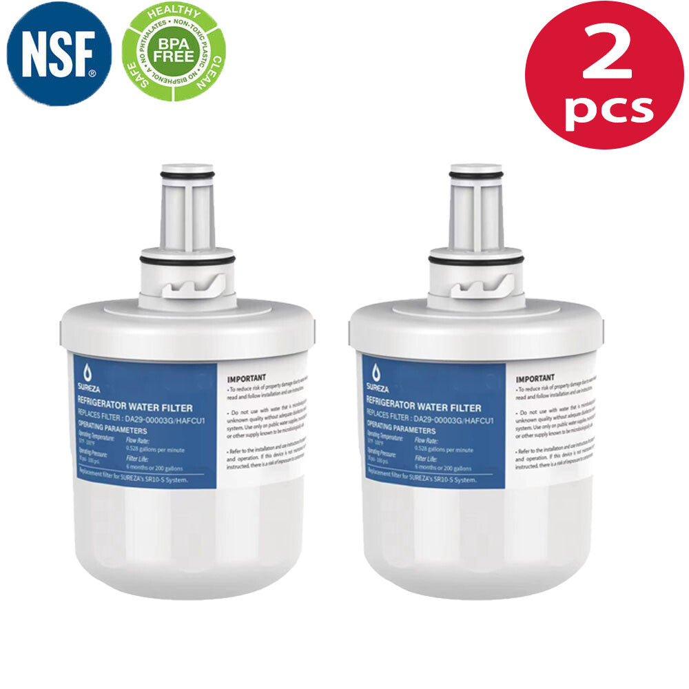 Samsung DA29-00003F Compatible Fridge Water Filters - 2 Pack for Various Models