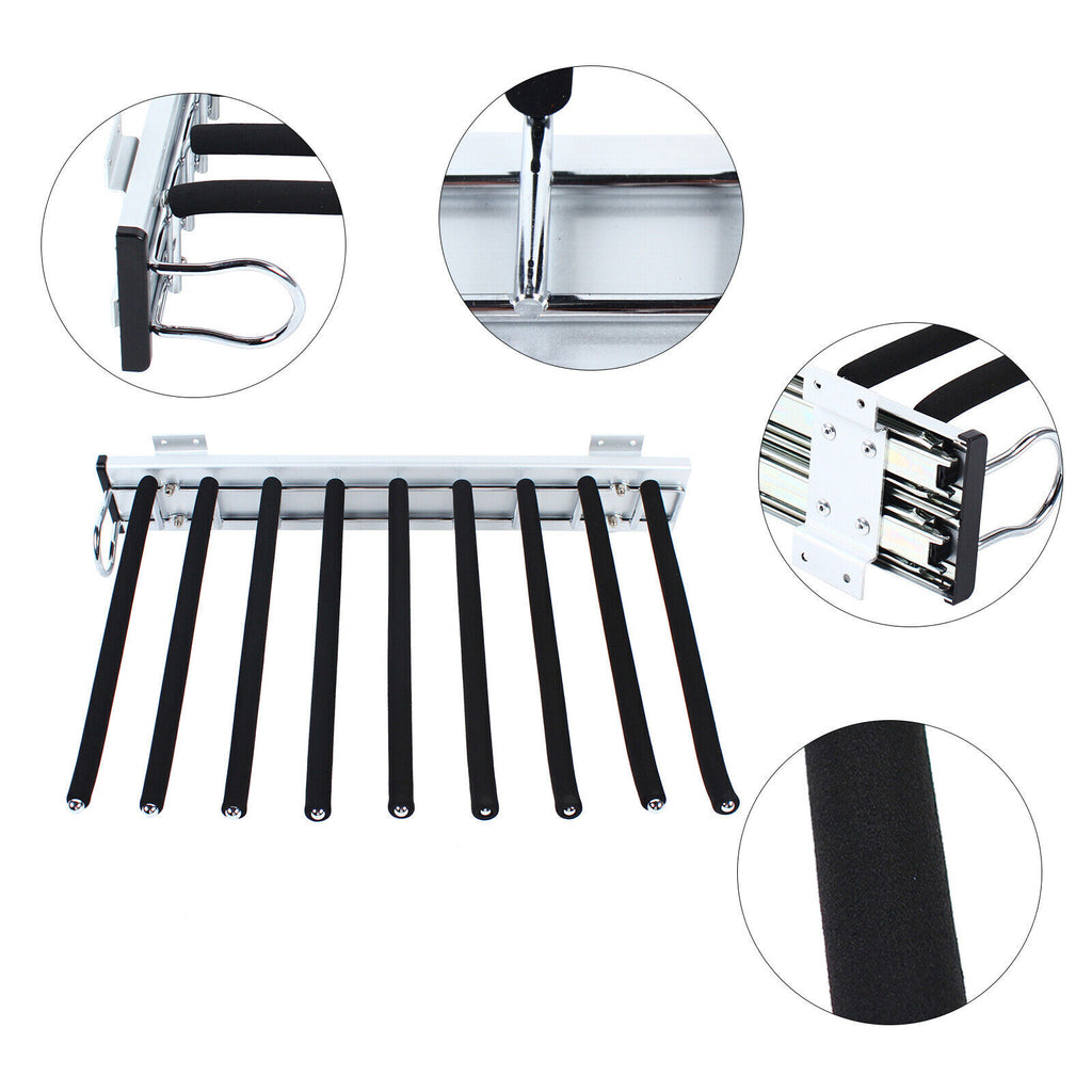 Wardrobe Trousers Rack Closet Put Out Telescopic Pants Shelves Dress Organizer