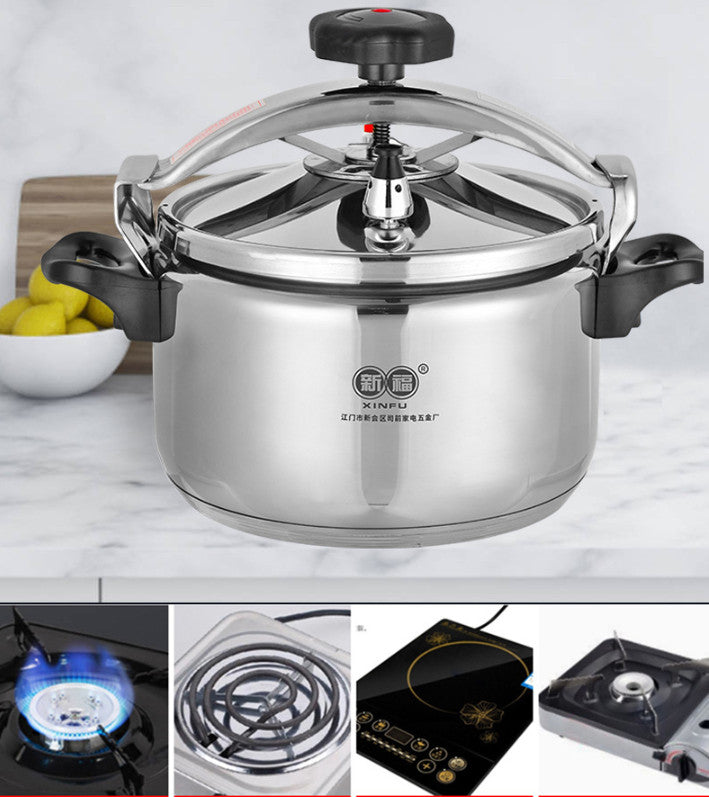 9L Pressure Cooker Thicken Explosion-Proof 304 Stainless Steel One Hand Locking