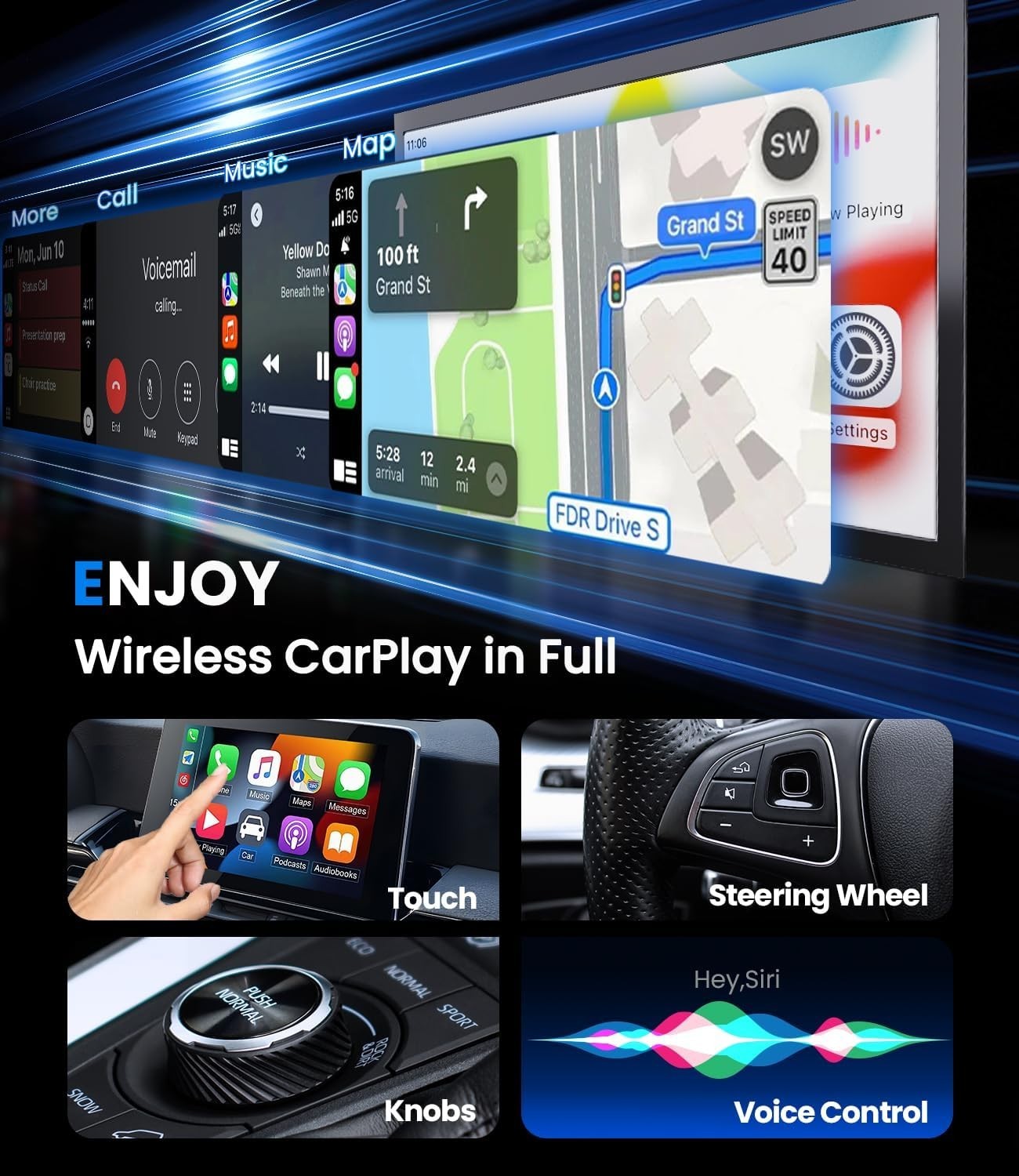 Wireless CarPlay Adapter USB for iPhone Apple – Plug & Play Car Dongle AU