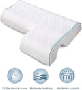 Couples Pillow Arched Cuddle Pillow with Arm Hole Slow Breathable Memory Foam AU