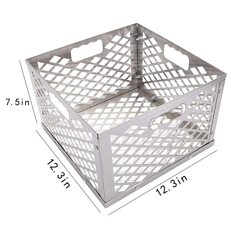 12in Charcoal Firebox Basket for Oklahoma Bandera Stainless Steel Offset Smoker