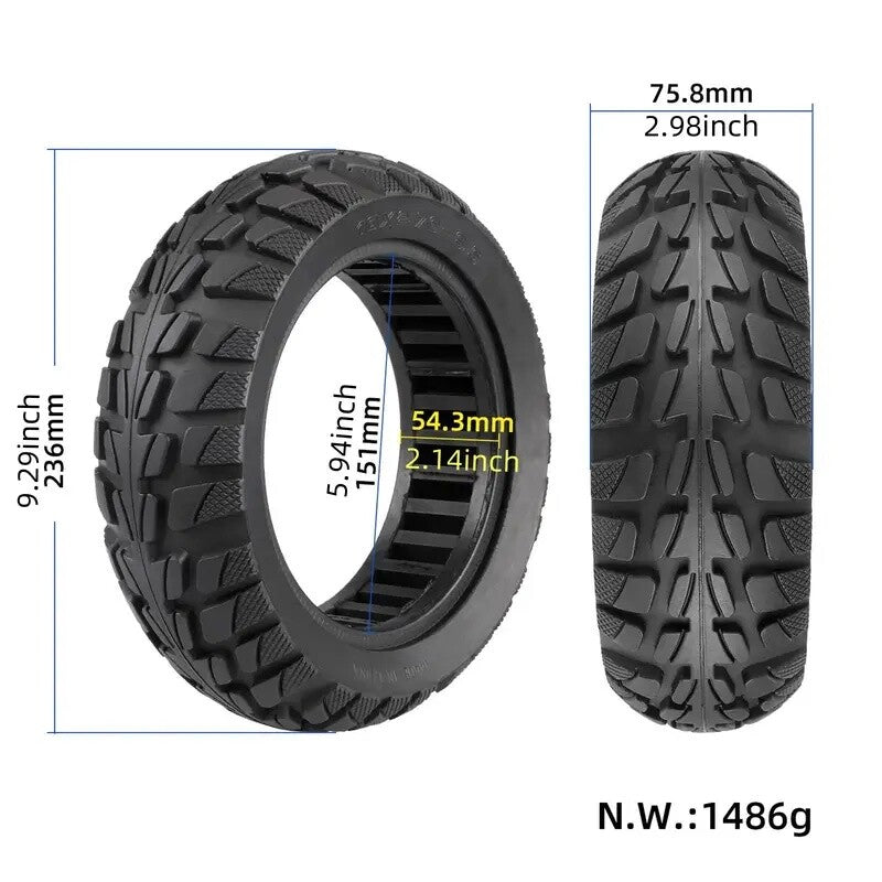 2PCS 10 Inch Scooter Tires 10X2.70-6.5 Solid Tire Scooter Replacement Wheel