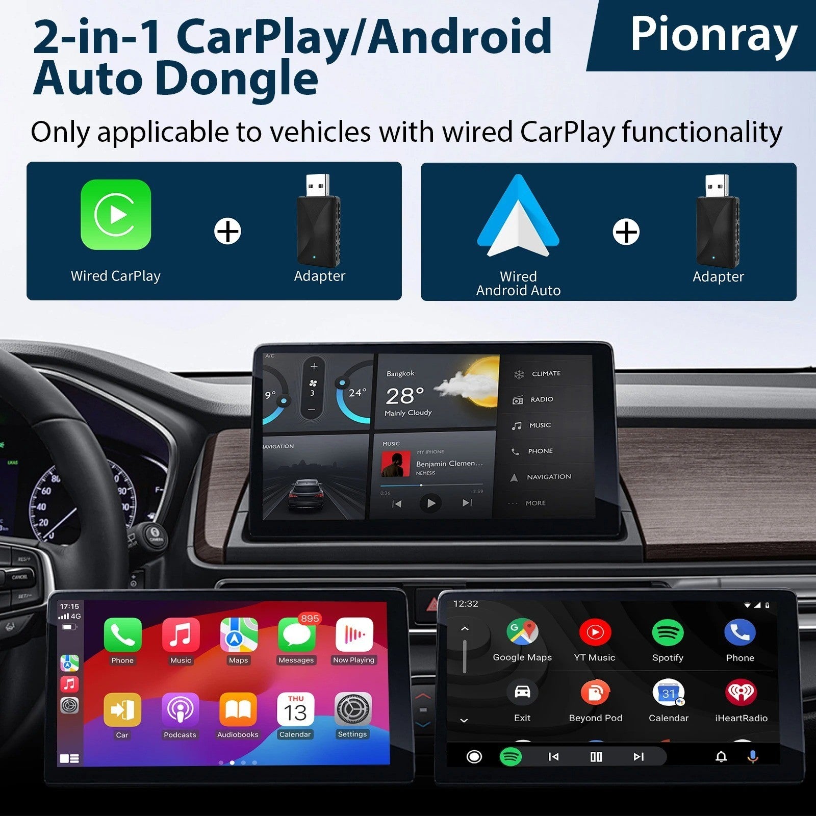 Wireless CarPlay Adapter USB for iPhone Apple – Plug & Play Car Dongle AU