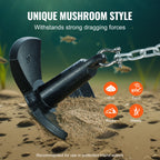 30 LB Black Vinyl-Coated Mushroom River Anchor for Boats Up to 30 Feet