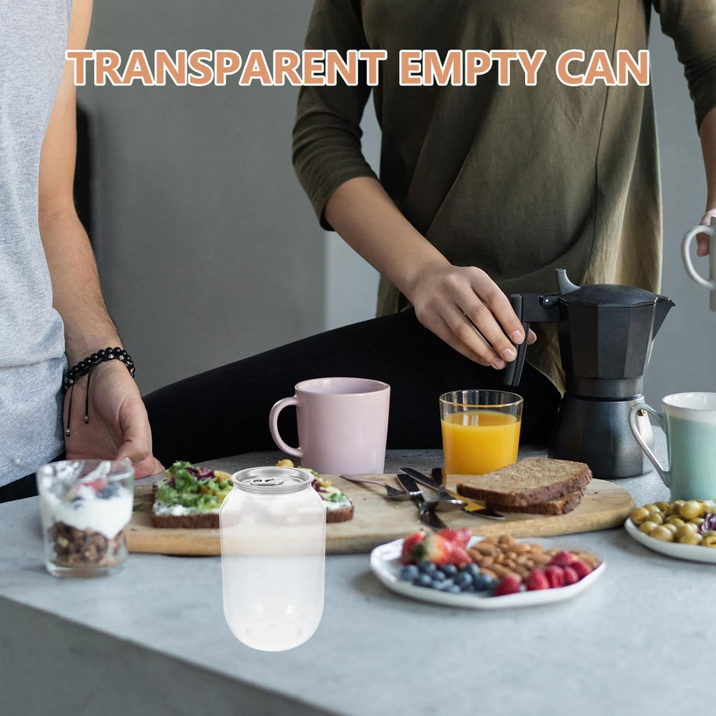 Milk Tea Cup Pet Bottle Clear Plastic Drink Container with Lid Reusable Beverage