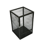 Aluminum Alloy Reptile Enclosure Lizard Insect Mesh Cage Black 42*42*66cm AU