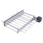 Electric Skewer Kabob Shish Automatic Rotating Rotisserie Grill Rack Outdoor BBQ