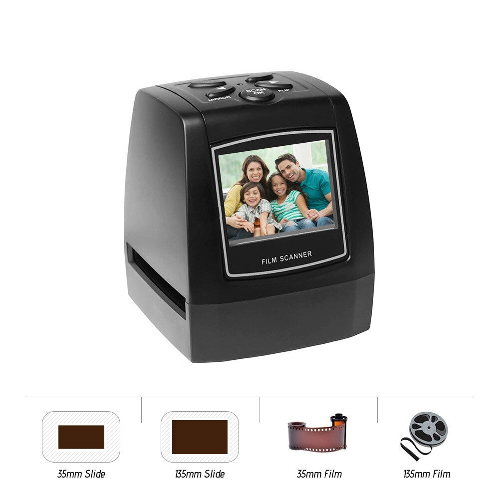 22MP Film Scanner High Resolution Convert 35mm/135 Negative/ Slide to Digital