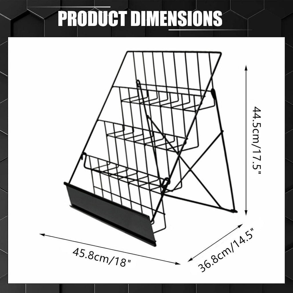 Book Display Rack Comic Book Greeting Card Stand Tabletop Magazine CD Holder