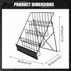Book Display Rack Comic Book Greeting Card Stand Tabletop Magazine CD Holder