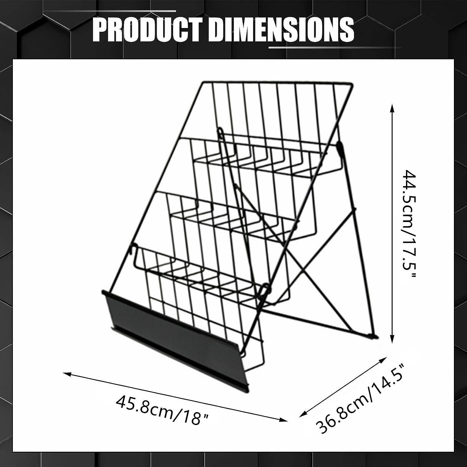 Book Display Rack Comic Book Greeting Card Stand Tabletop Magazine CD Holder