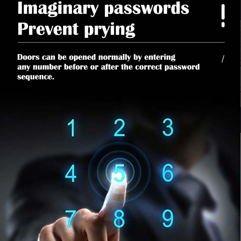 Premium Digital Smart Door Lock 3D Face Fingerprint Code WIFI APP + Lock/Striker