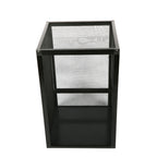 Aluminum Alloy Reptile Enclosure Lizard Insect Mesh Cage Black 42*42*66cm AU