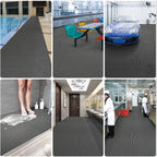 Drainage Non-slip Mat Pool Flooring Mat Swimming Pool PVC Splash Matting 5m*0.9m