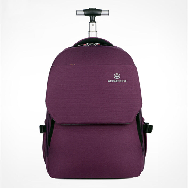 19'' Wheeled Rolling Backpack for Men Women Business Laptop Travel Bag AU