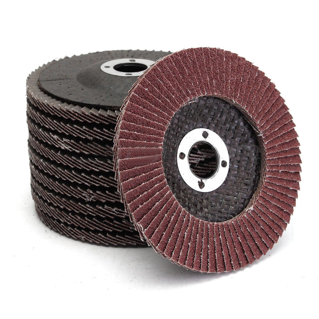 80 Grit Metal Sanding Flap Discs 50PCS 5'' 125MM Abrasive Angle Grinder Wheels