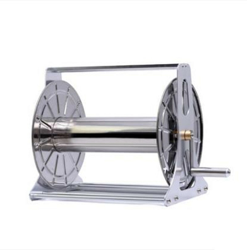 Steel Industrial Water Hose Reel Holder 1/2'' X 60M Capacity & Barb Fittings