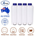 4Pcs DLS C002 Water Filters For Delonghi ECAM 22.110.SB Magnifica Coffee Machine