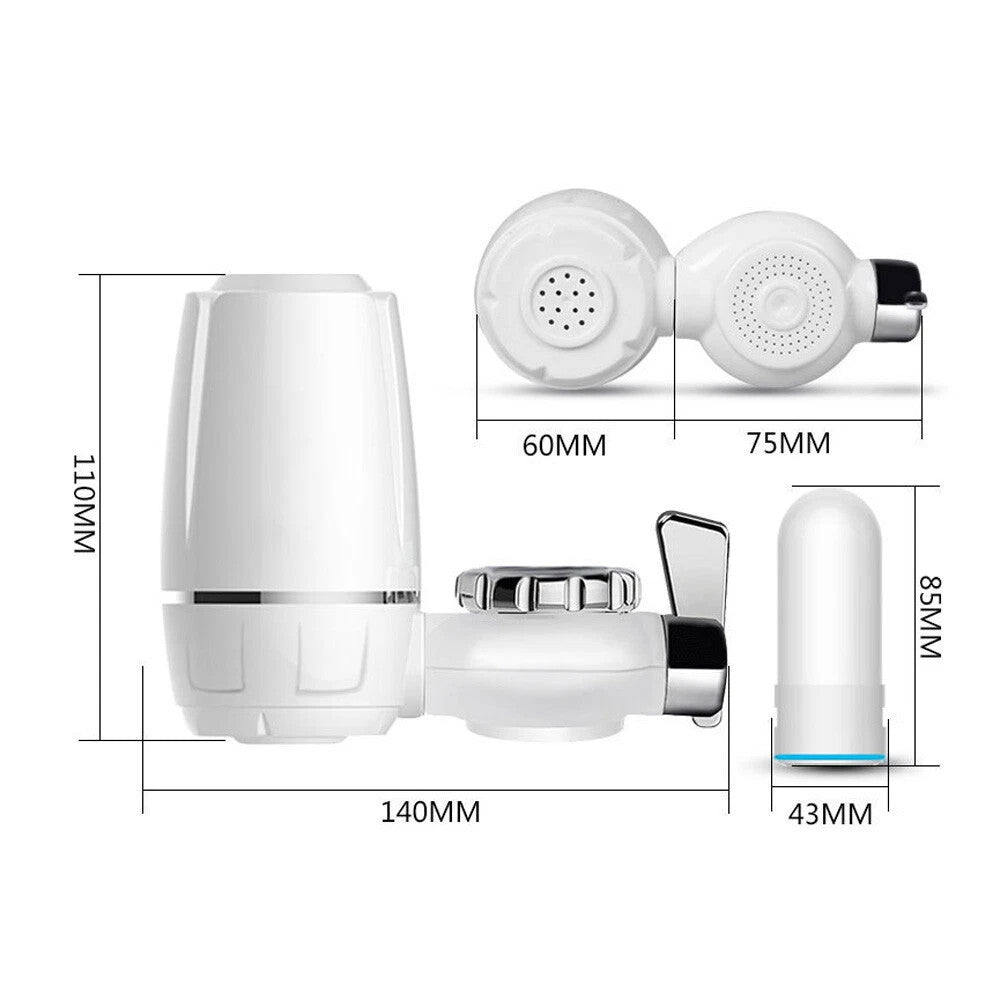 Tap Water Purifier Faucet Ceramic Filtration Cleaner Home Kitchen Water Filter