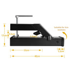 Clamp On Tractor Bucket Hitch 2 Ball Mount Adapter Compatible Heavy Duty Black