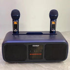 Bluetooth Karaoke Speaker & 2 Wireless Microphones Rechargeable Karaoke Machine