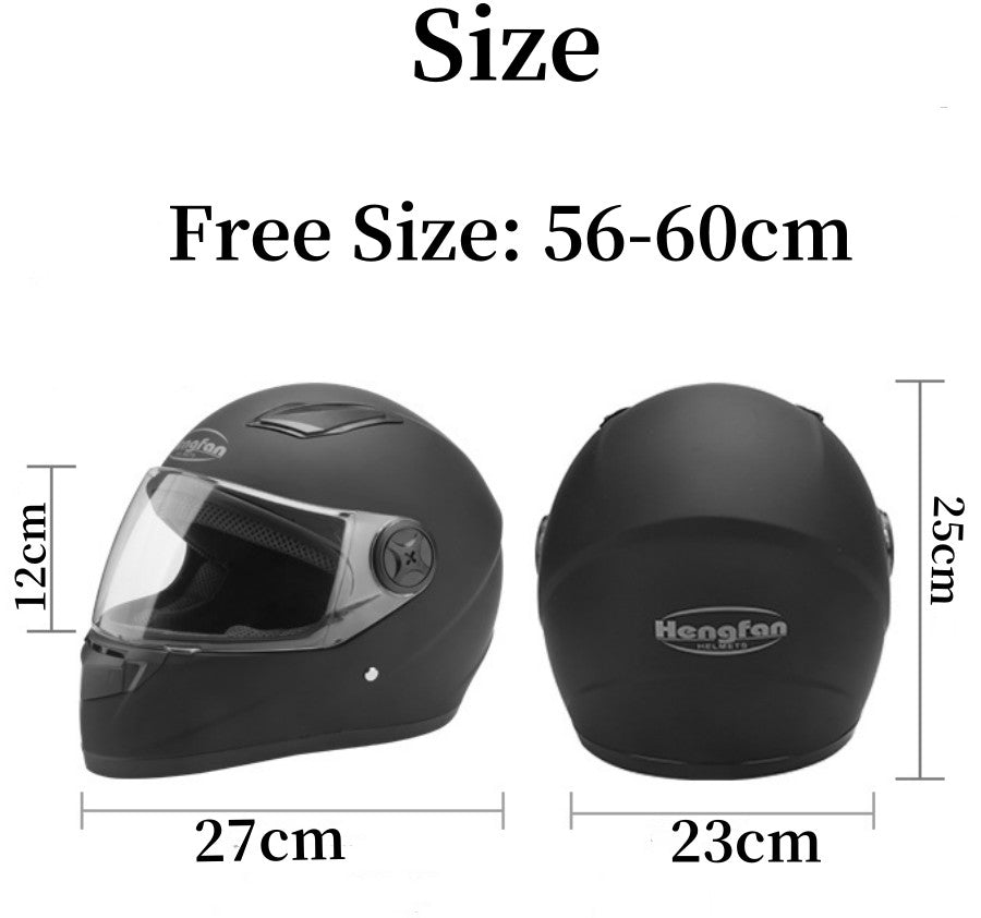 Adjustable Motorcycle Street Bike Helmet Black Full Face Motorbike Helmets Visor